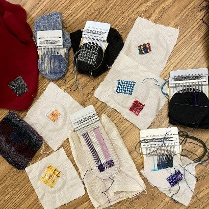 Visible Mending with Speedweve Looms and Embroidery