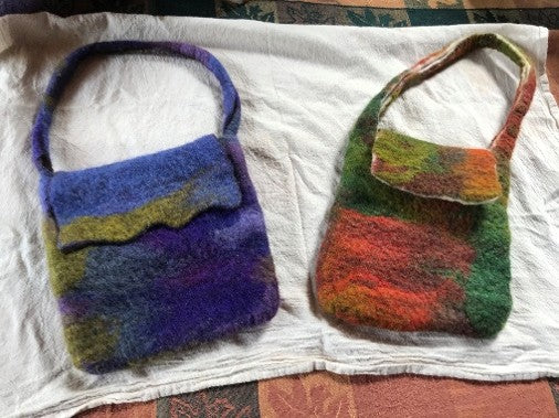 Wet Felting Fun with a Resist