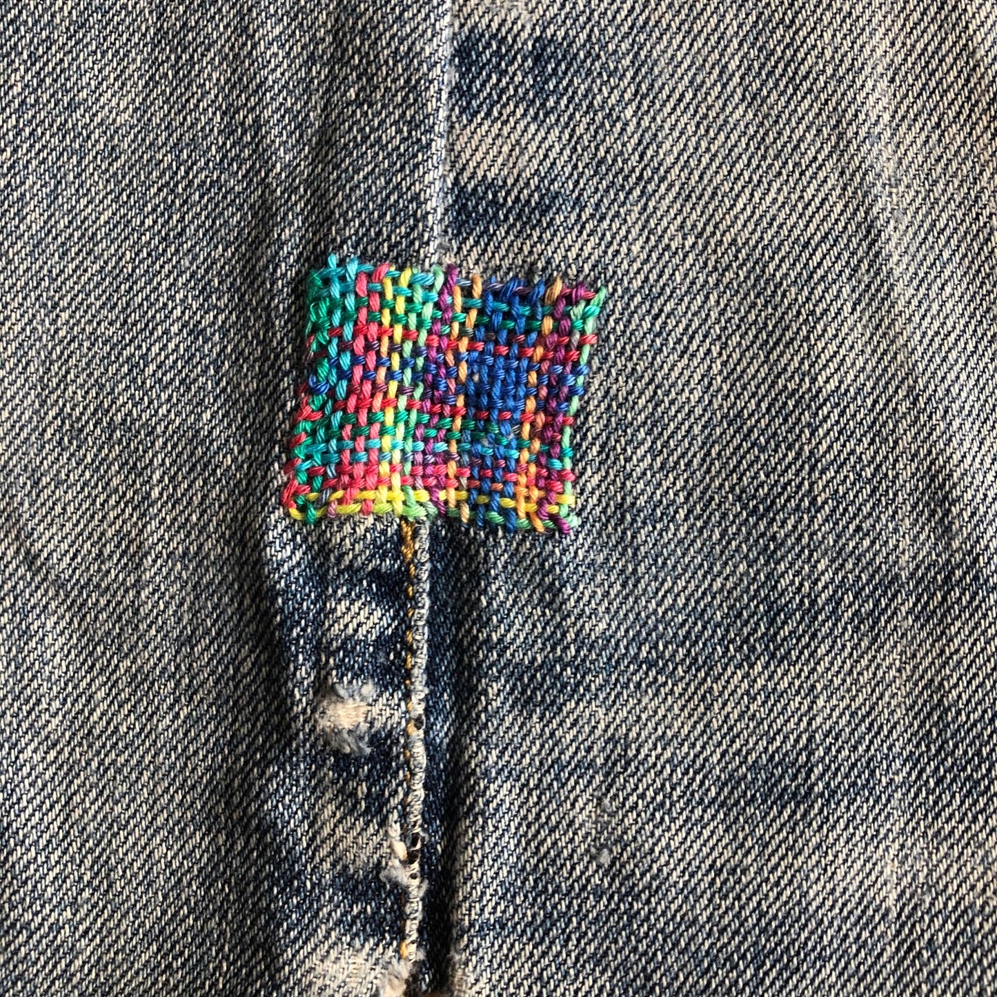 Visible Mending with Speedweve Looms and Embroidery